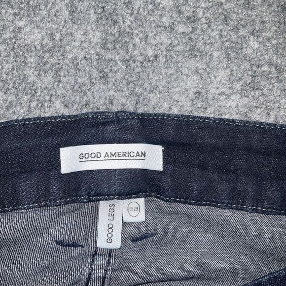 Good American Jeans Womens Size 29 Blue Good Legs Skinny Dark Wash - Picture 2 of 13